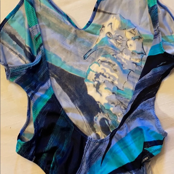 RARE 90s DU LOREN PLUNGING DEEP CUTOUT SEXY ONE PIECE SWIMSUIT ⭐️⭐️⭐️⭐️⭐️ - Picture 11 of 13